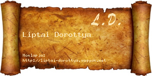 Liptai Dorottya névjegykártya